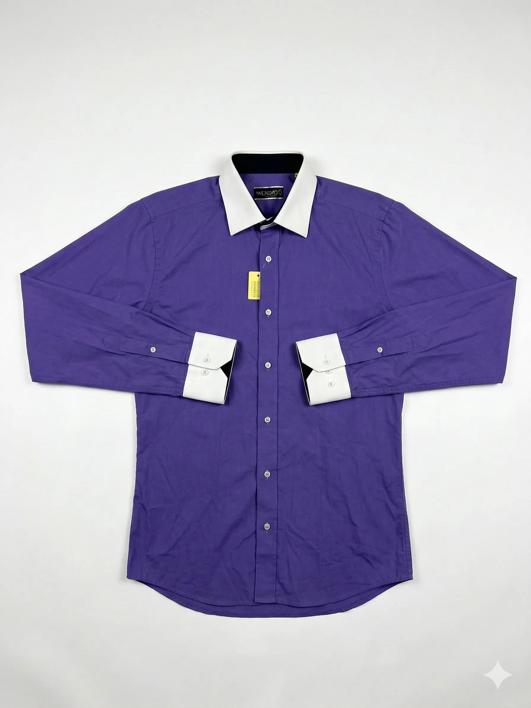 Bespoke men's shirt with contrast collar and cuffs by Real Stitch